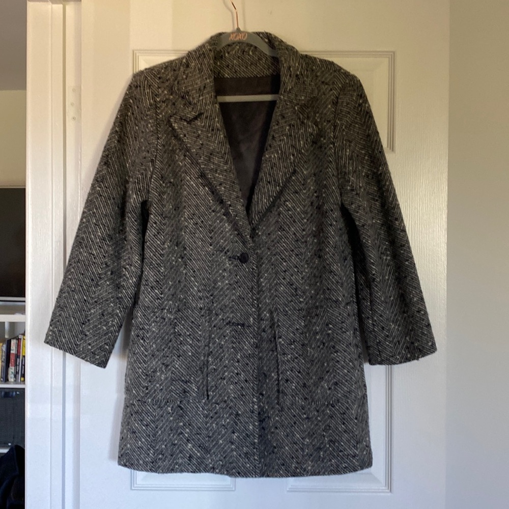 Vintage textured weave car jacket